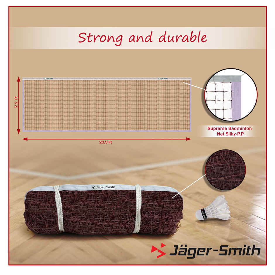 Jager Smith Stork Badminton Net | Maroon
