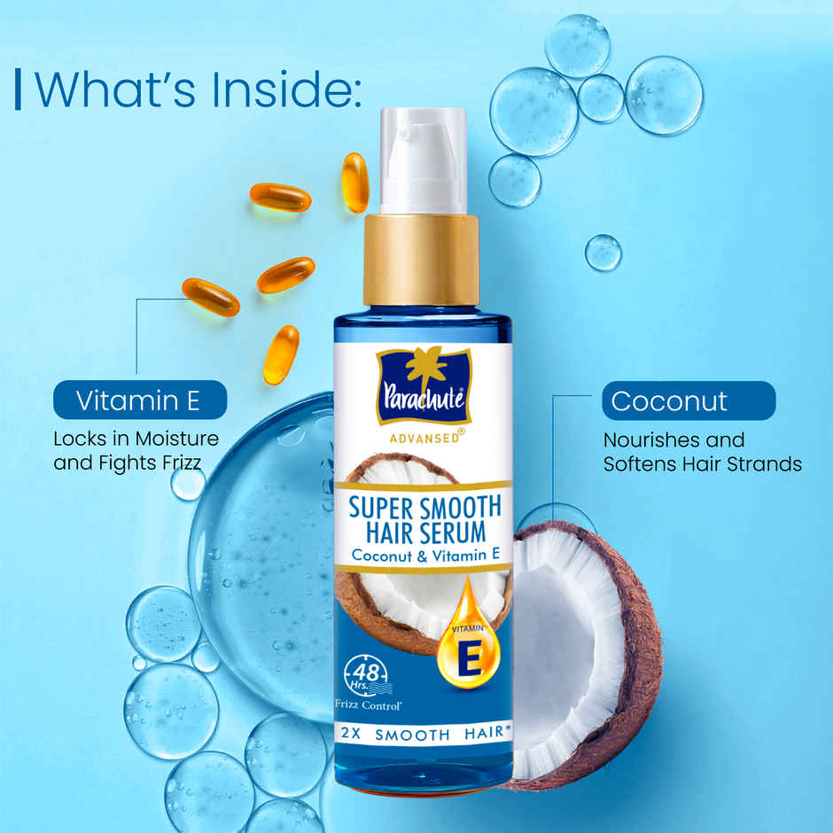 Parachute Advansed Super Smooth Hair Serum | Coconut & Vitamin E