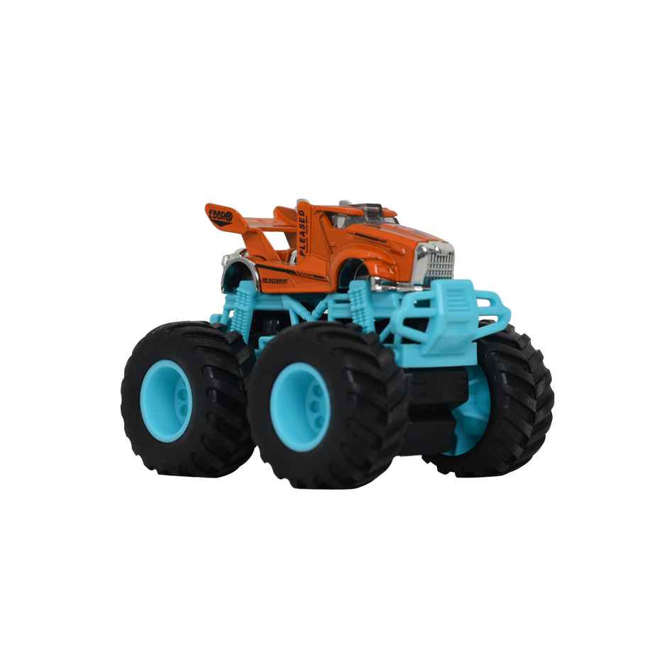 Tak Tak Toys 1:64 Die Cast Turbo Pull Pack Truck Toy Monster Car with Metal Body for Kids Action 07