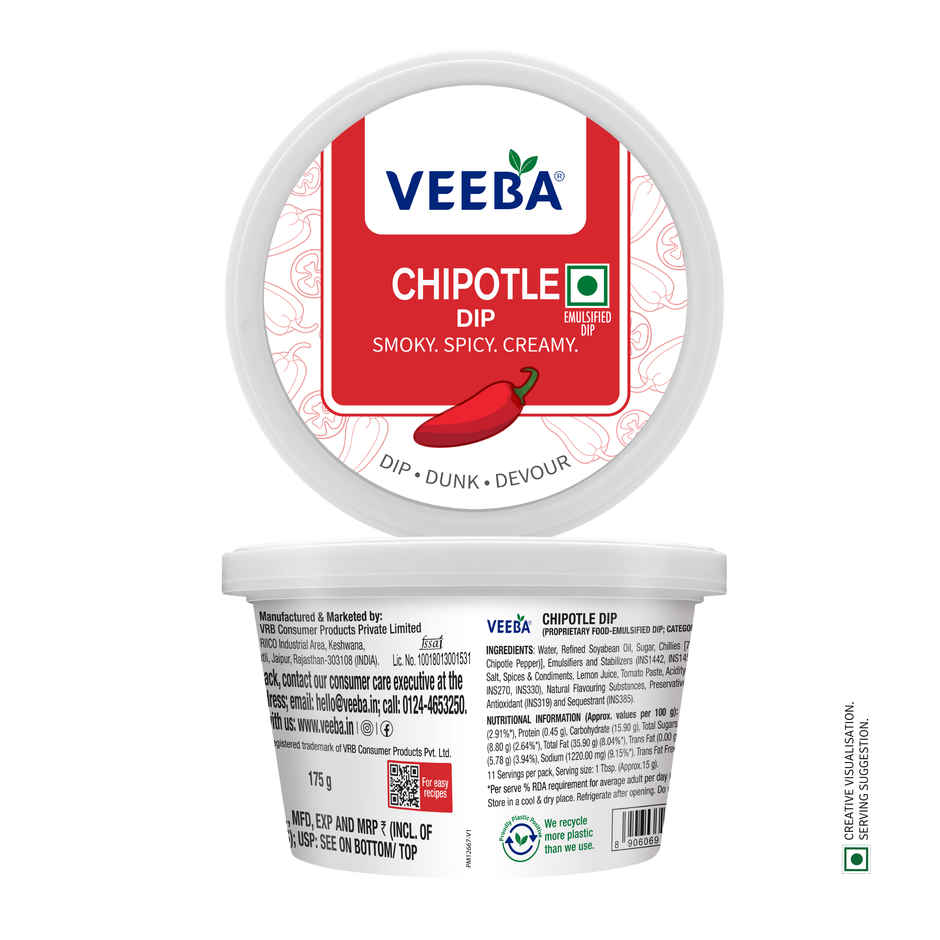 Veeba Chipotle Dip I Smoky, Spicy & Creamy