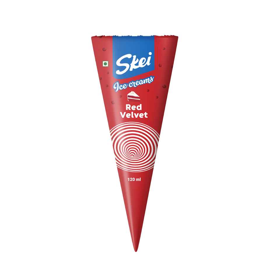 Skei Red Velvet Ice Cream Cone