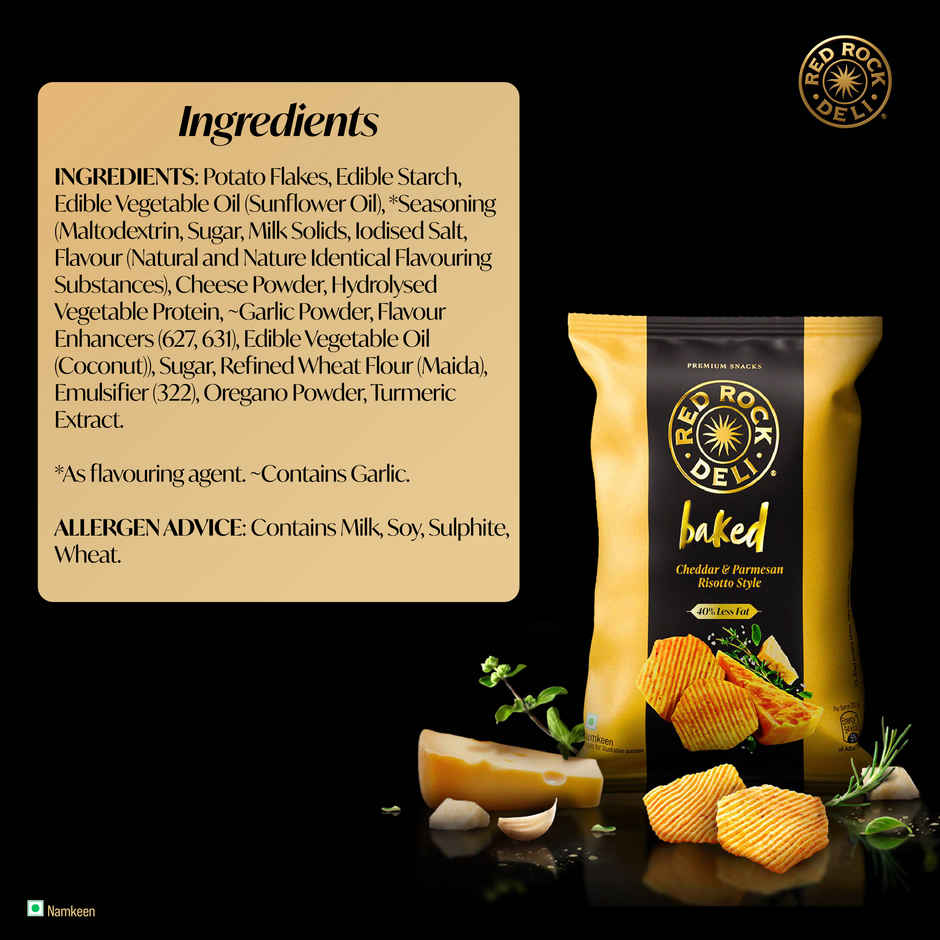 Red Rock Deli Baked Chips Risotto | 40% Less Fat Snacks