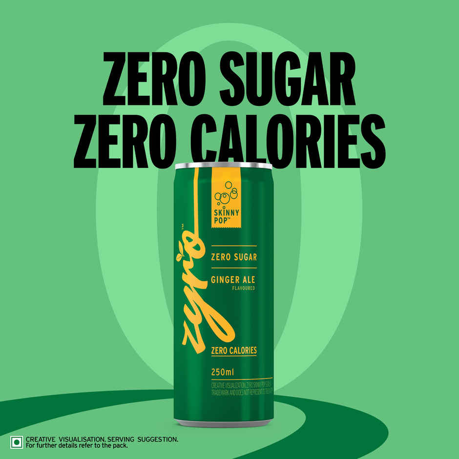 Zyro by Karan Aujla | Zero Sugar Ginger Ale (250ml)