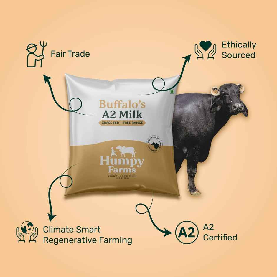 Humpy Farms A2 Buffalo Fresh Milk | Pouch