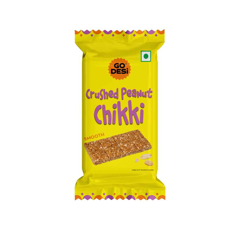 GO DESi Crushed Peanut Chikki Bar