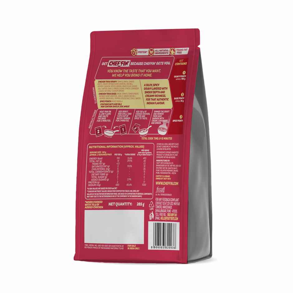 Cheffin Chicken Tikka Masala Kit