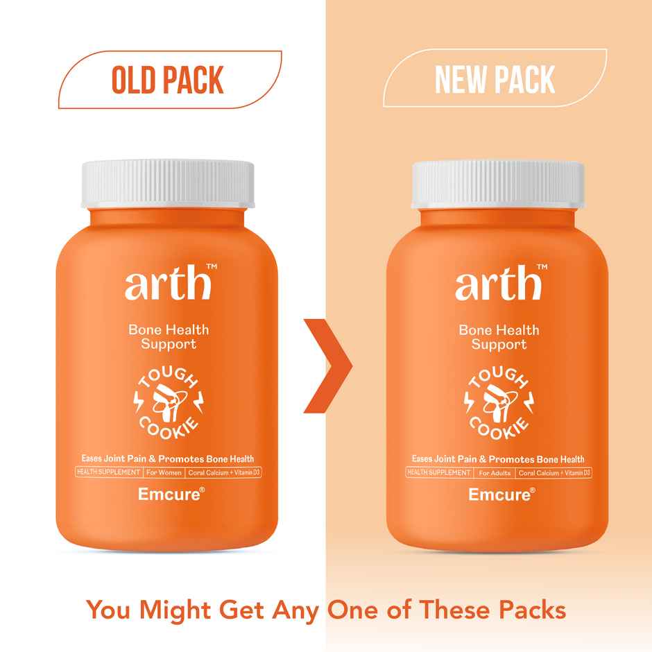 Arth By Emcure Bone Health Supplement | Calcium & Vit D | Supports Bones & Joints