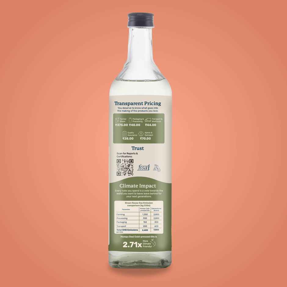 Humpy Farms Sunflower Cold Pressed Oil | Healthy Cooking Oil
