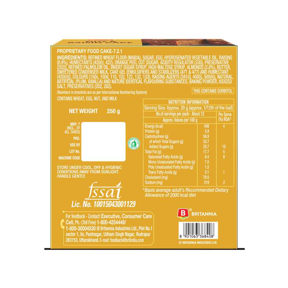 Britannia Nut & Raisin | Bakery Delight