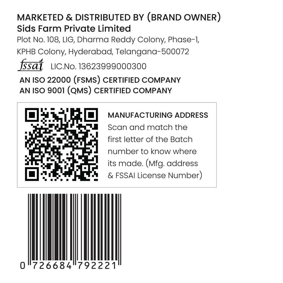 Sid's Farm Tested Toned Milk (No Antibiotics . No Hormones . No Preservatives)