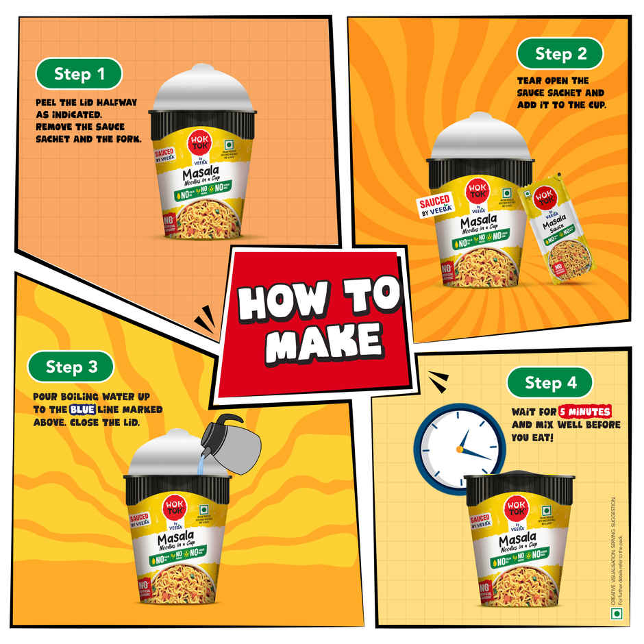 Wok Tok by Veeba Masala Noodles in a Cup