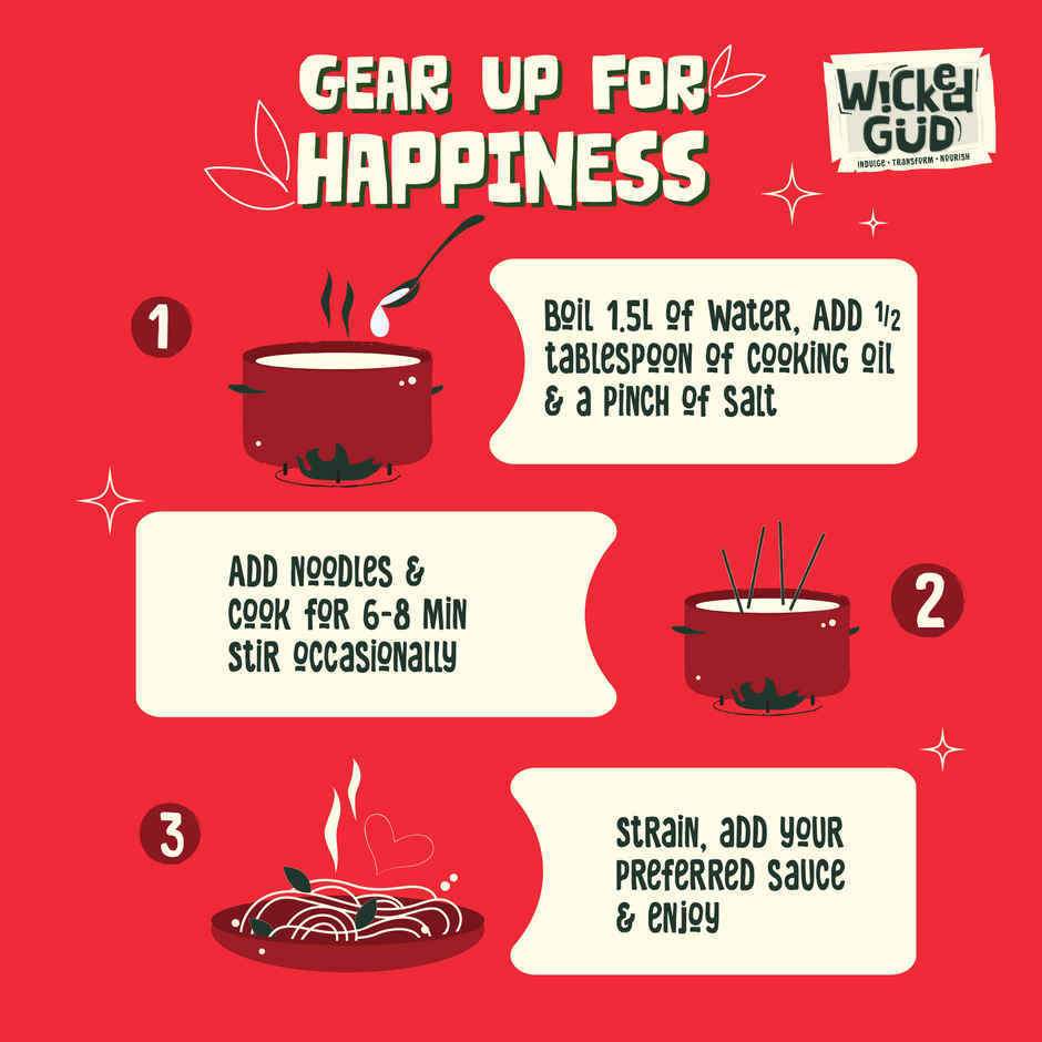 Wickedgud Multigrain Hakka Noodles | No Maida | No Oil | High Protein | High Fiber Combo