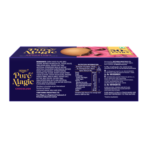 Britannia Pure Magic Chocolush Choco Filled Cookie