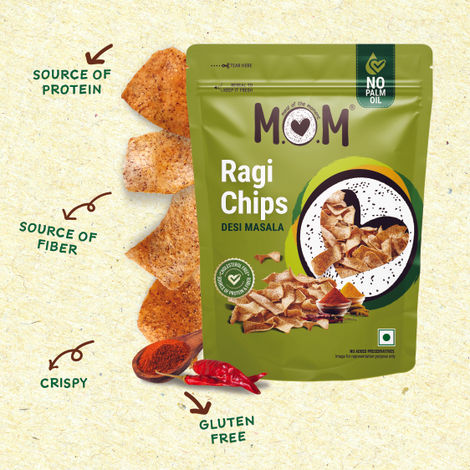 MOM Desi Masala Ragi Chips | No Palm Oil