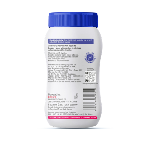 Galact Granules | Lactation Supplement with Shatavari | Chocolate Flavour