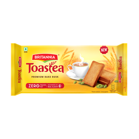 Britannia Toastea Premium Bake Rusk With Real Elaichi