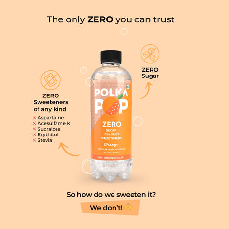 Polka Pop Orange Zero Sugar Sparkling Water