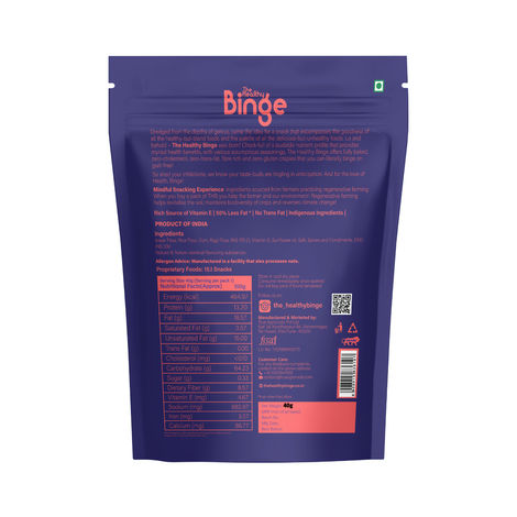 The Healthy Binge Ragi Baked Chips Cajun Spice -High Protein & Fibre