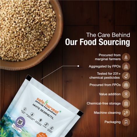 Safe Harvest Pesticide - Free White Sesame | Til
