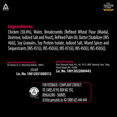 ITC Master Chef Chicken Popcorn | Source of Protein | No Added Preservatives | 55 pieces