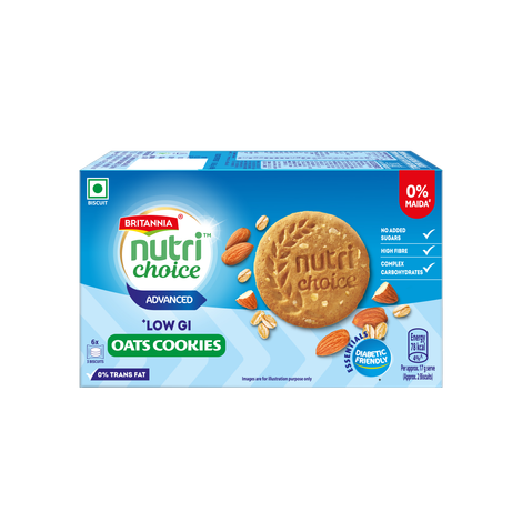 Britannia Nutrichoice Oats Cookies Diabetic Friendly