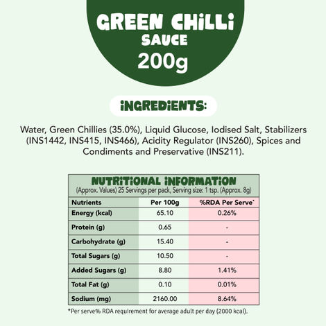 Wok Tok By Veeba Green Chilli Sauce + Red Chilli Sauce + Soya Sauce Combo