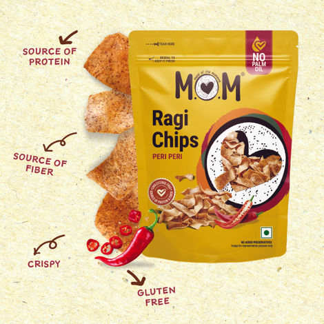 MOM Peri Peri Ragi Chips | No Palm Oil
