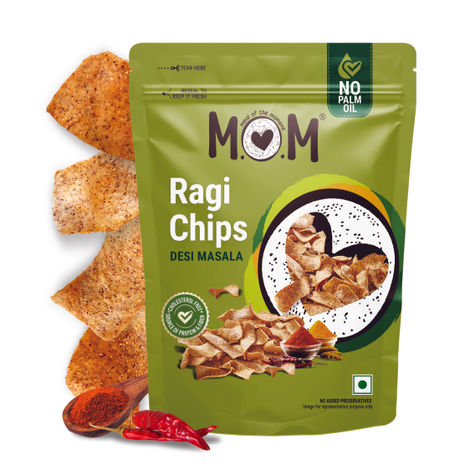 MOM Desi Masala Ragi Chips | No Palm Oil