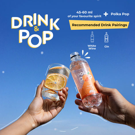 Polka Pop Orange Zero Sugar Sparkling Water
