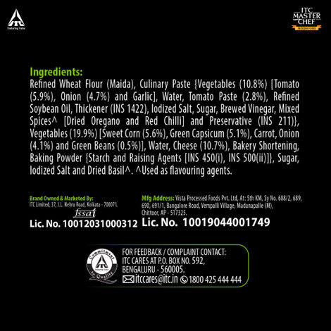 ITC Master Chef Veggie Pizza Pocket | With Real Cheese | 9 pieces