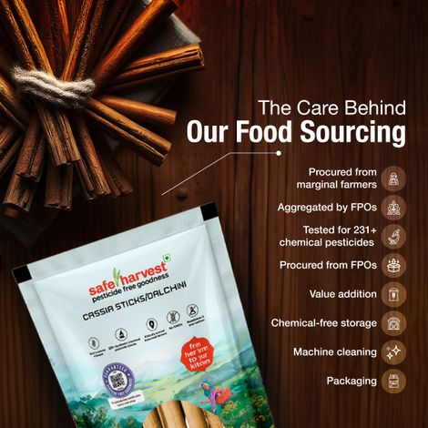 Safe Harvest Pesticide - Free Cassia Sticks (Dalchini)