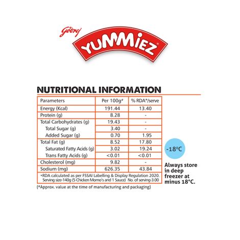 Godrej Yummiez Chicken Momos