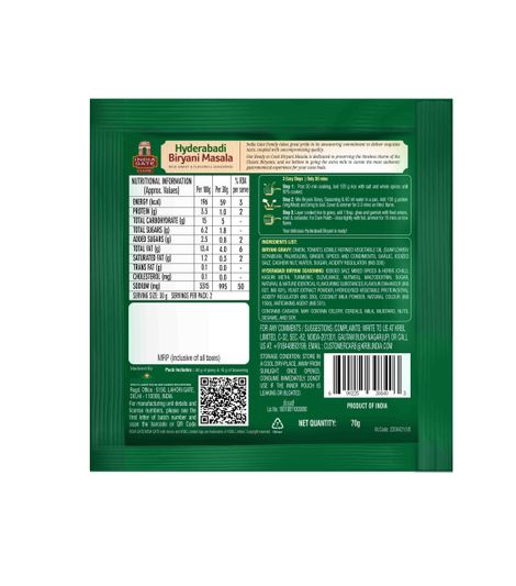 India Gate Classic Hyderabadi Biryani Masala