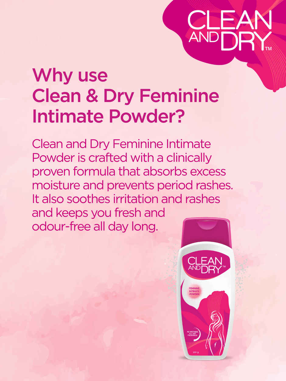 Clean And Dry Intimate Care Powder