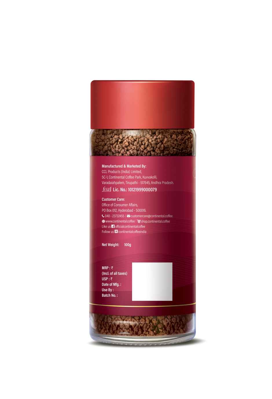 Continental Speciale Instant Coffee - Jar