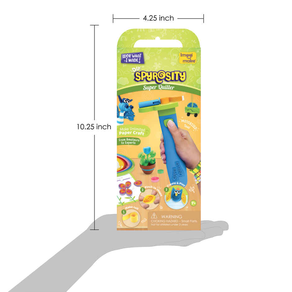 Imagimake Spyrosity - Super Quiller Kit | Paper Quilling Art Toy | Creative Craft Gift for Kids