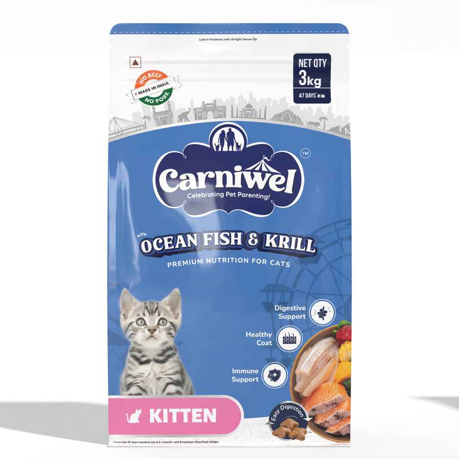 Carniwel Ocean Fish & Krill Dry Cat Food, Kitten