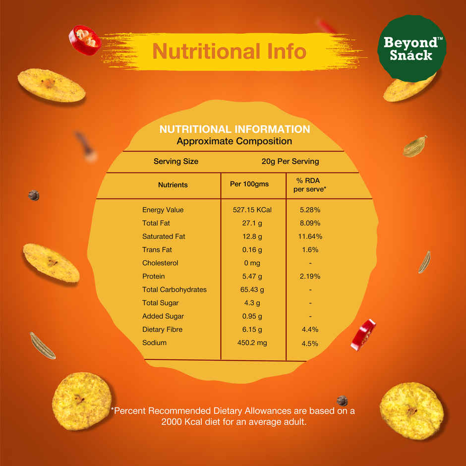 Beyond Snack Kerala Banana Chips Malabar Masala