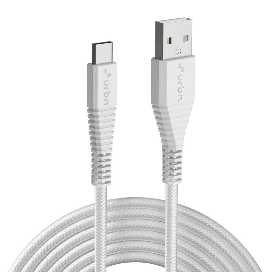 URBN USB Type-C 3.4A Fast Charging Cable (5ft) - White