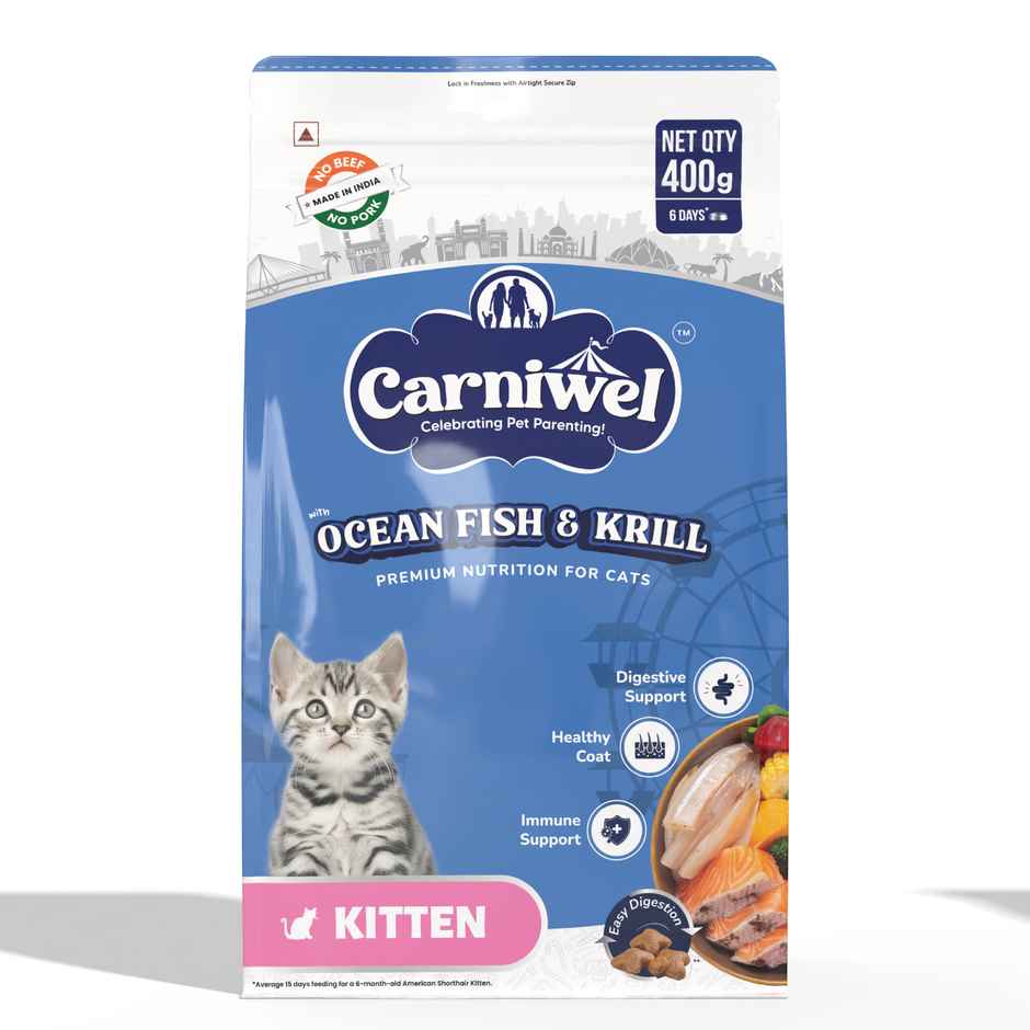 Carniwel Ocean Fish & Krill Dry Cat Food, Kitten