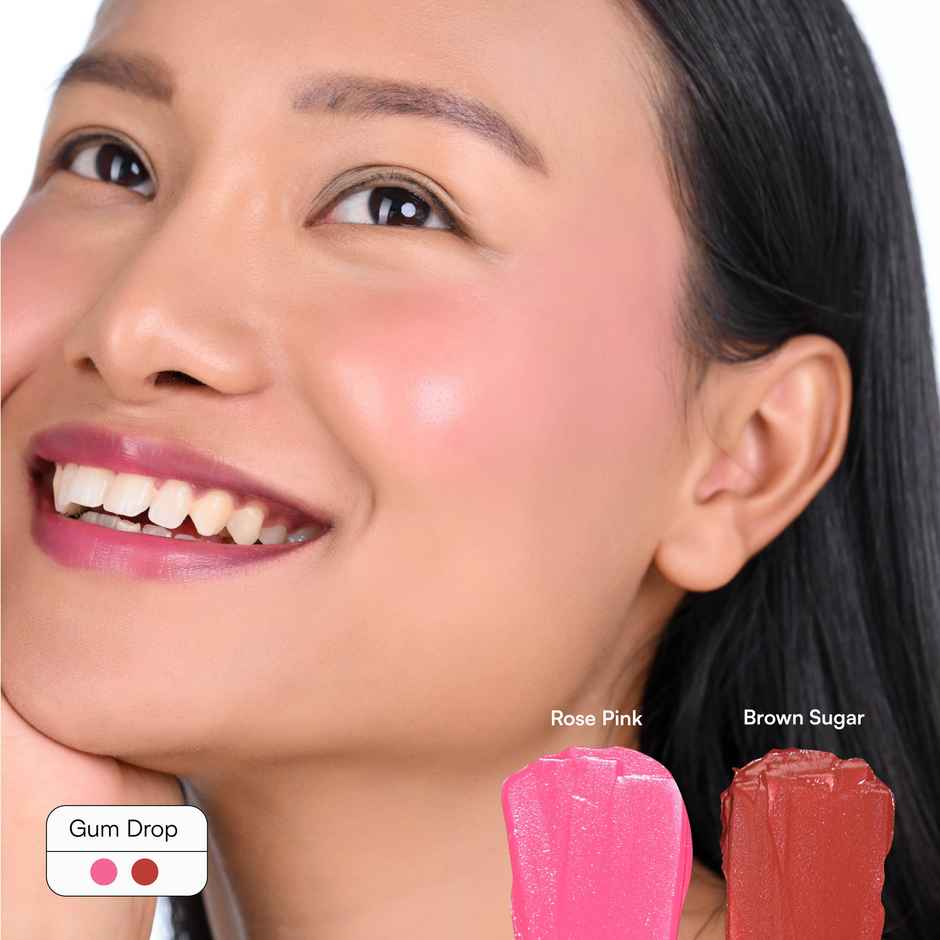 Gush Beauty 2 In 1 Hydrating Lip And Cheek Tint And Blush - Gum Drops