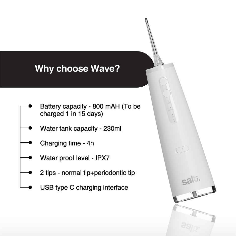Salt Wave Waterflosser Pearl White