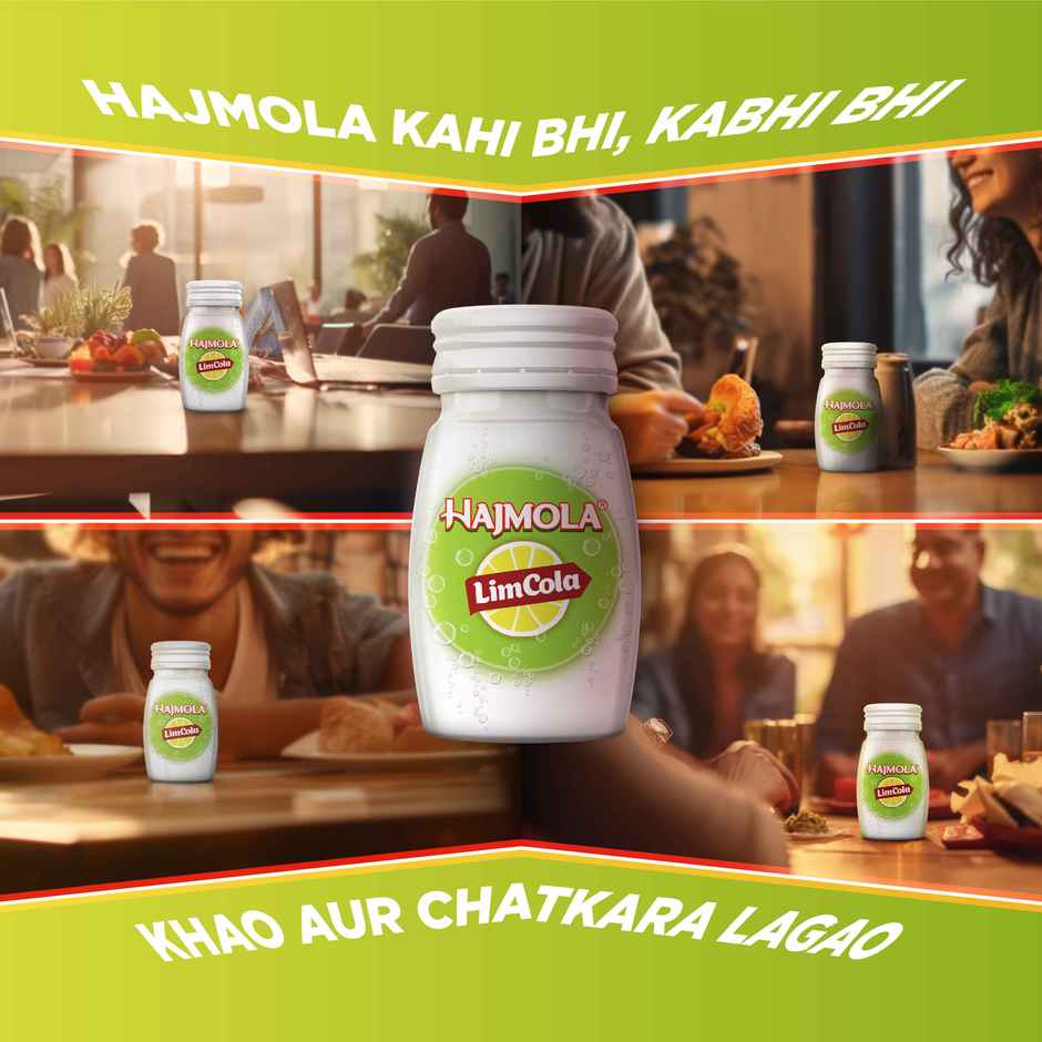 Dabur Hajmola Tasty Digestive Tablets (Limcola Flavour) - 120 Tabs,Healthy, Tasty & Chatpata