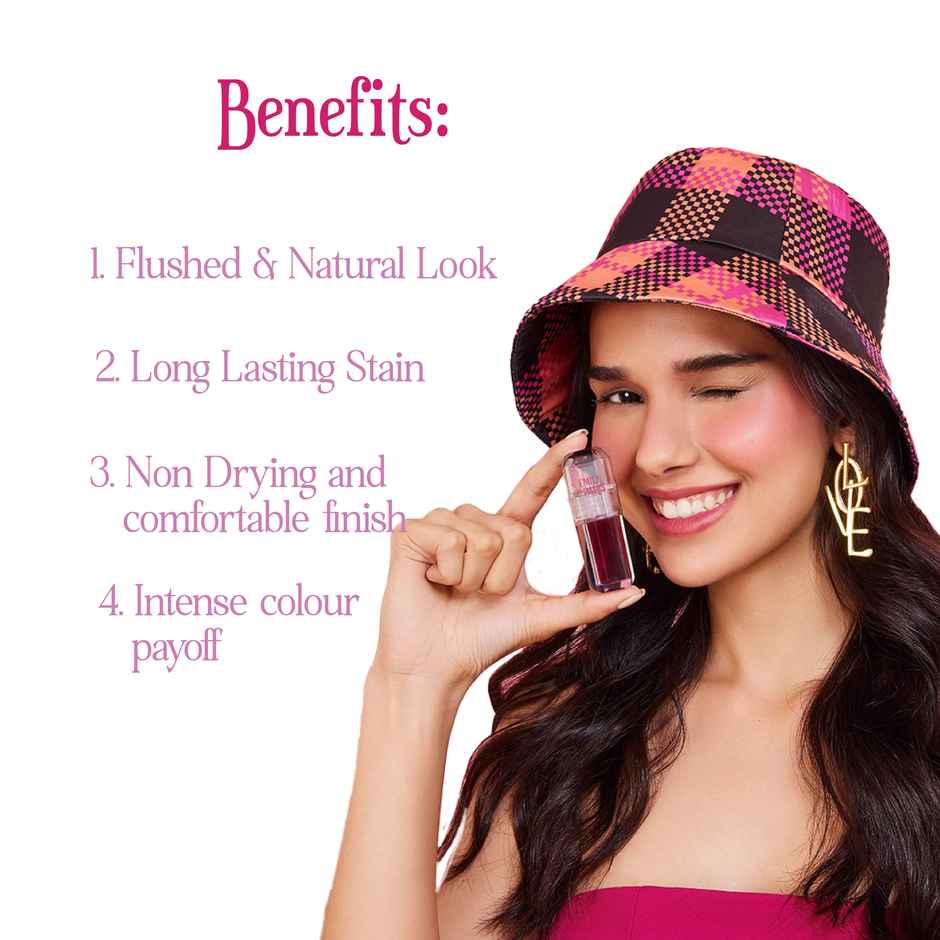 Tint Cosmetics Emily In Paris Lip & Cheek Tint Lipstick With Vitamin E Red