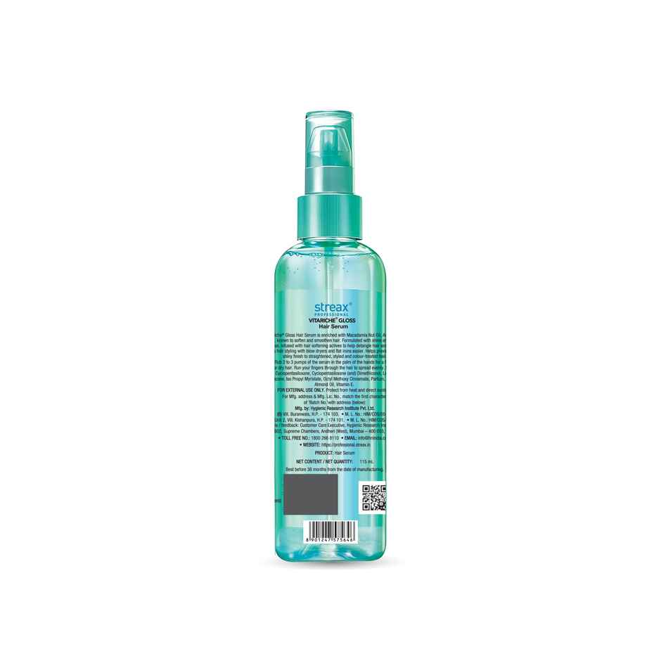 Streax Professional Vitariche Gloss Hair Serum