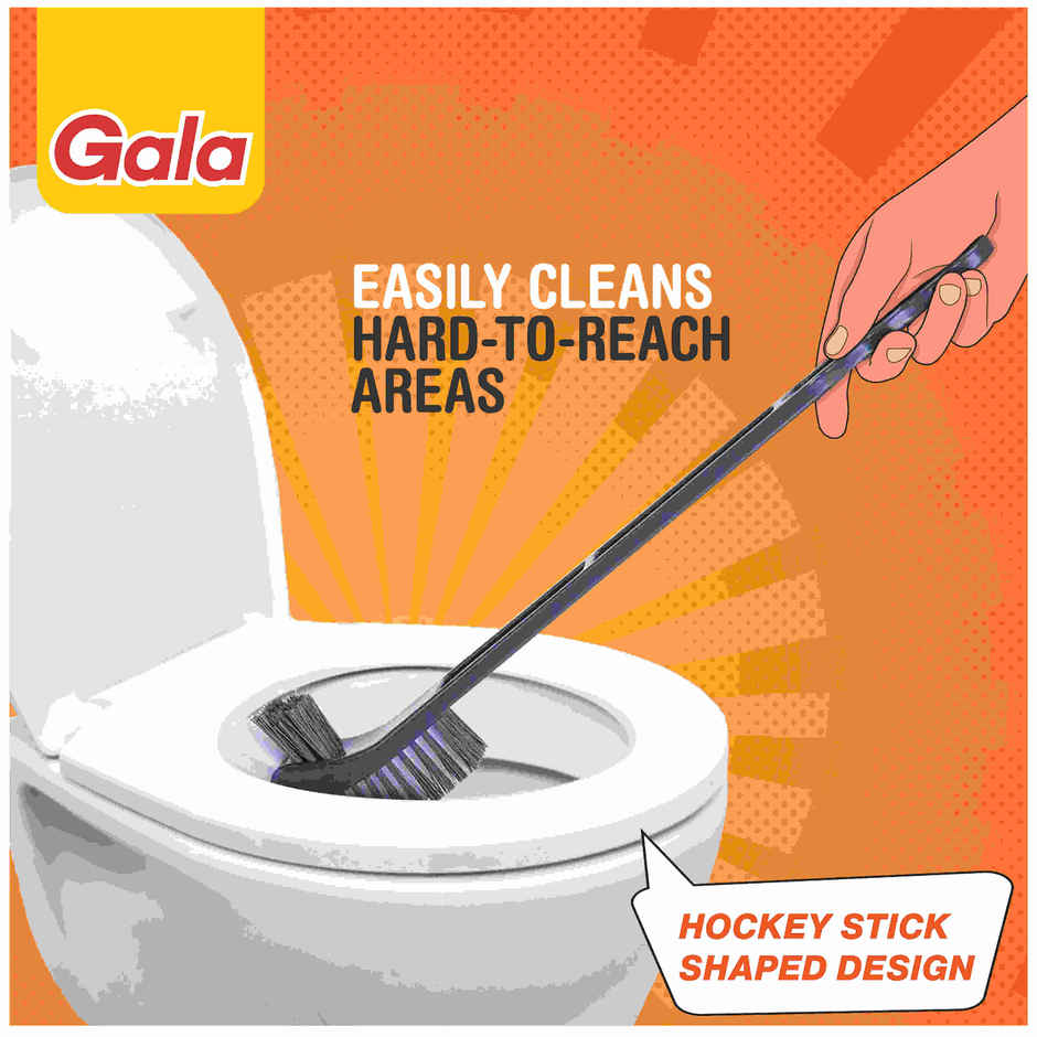 Gala Double Hockey Toilet Brush with Container