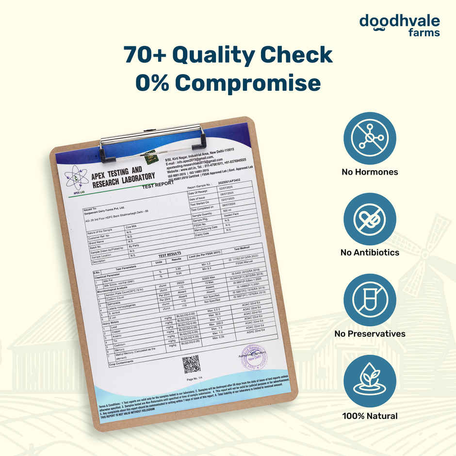 Doodhvale Farms Royal A2 Buffalo Fresh Milk | Pouch