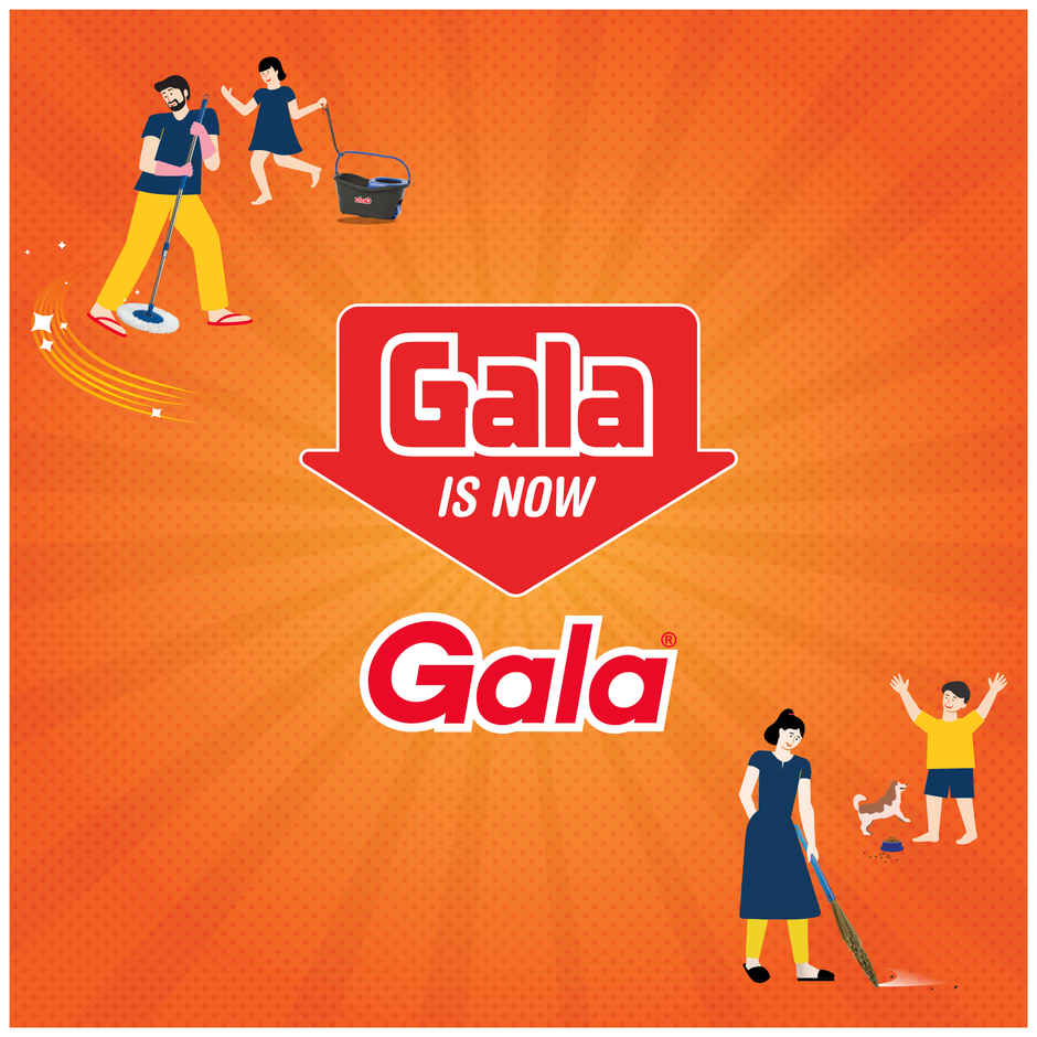 Gala Double Hockey Toilet Brush with Container