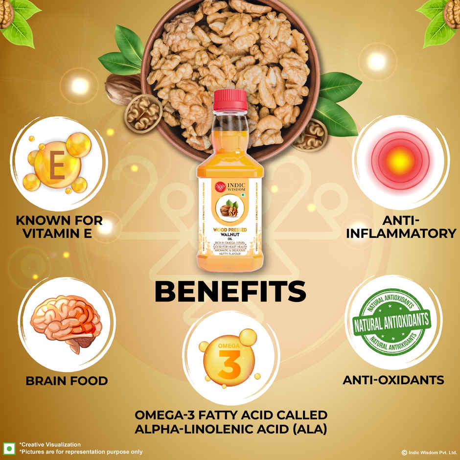 Indic Wisdom Walnut Wood Pressed Oil