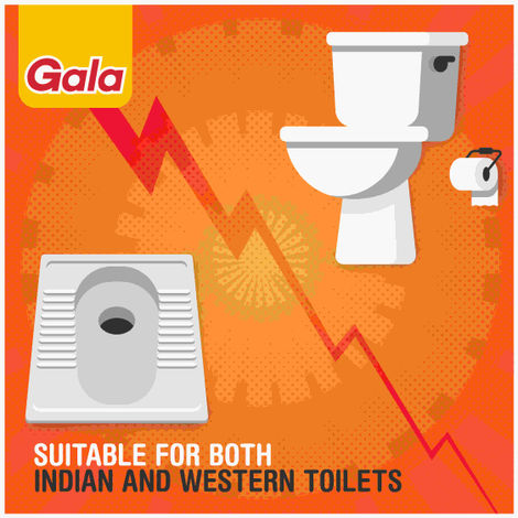 Gala Double Hockey Toilet Brush with Container